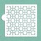 Retro Square Lattice Cookie & Craft Stencil | CM003 by Designer Stencils | Cookie Decorating Tools | Baking Stencils for Royal Icing, Airbrush, Dusting Powder | Craft Stencils for Canvas, Paper, Wood | Reusable Food Grade Stencil